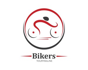 bike icon logo vector illustration design