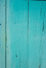 teal blue country wood building