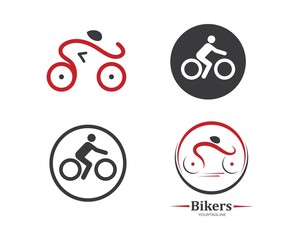 bike icon logo vector illustration design