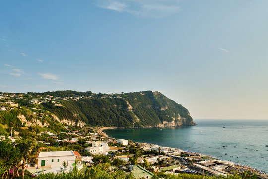 Beach Citara on Ischia island