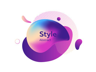 Motion of creative abstract graphic design elements in blue and green colors. Abstract background. Dynamic effect. Futuristic technology style