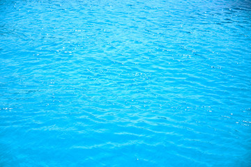 surface of the azure water