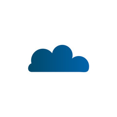 Cloud logo design vector template
