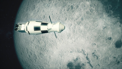 Orion Spacecraft Passes The Moon © IEDNlab
