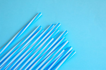 Abstract background.  Coctails straws. Minimalism concept.