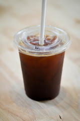 americano coffee or cold americano