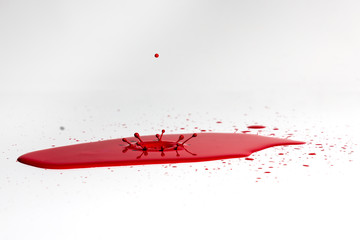 Drops of Red Paint 3