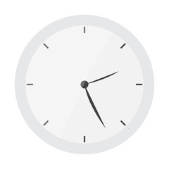 Isolated watch clock over a white background - Vector
