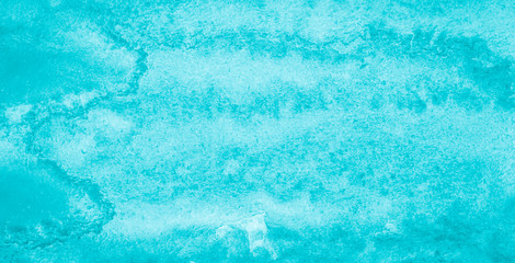 Blue azure Watercolor background with bizarre natural divorces and stripes. Abstract  frame with copy space for text.