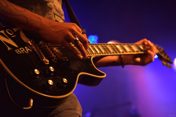 Guitare scène concert