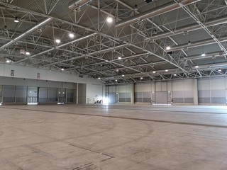 interior empty exhibition hall