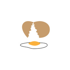 Egg icon Template Vector Design Illustration - Vector