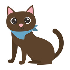 Obraz premium Cat cartoon design vector illustrator