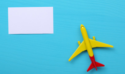 Fototapeta premium Model plane. Travel concept