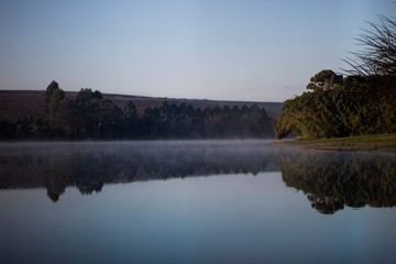 lake in the evening