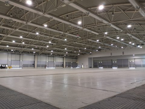 interior empty exhibition hall
