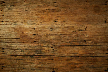 old dark brown wooden table