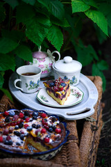 Berry Mix Summer Cake..style rustic