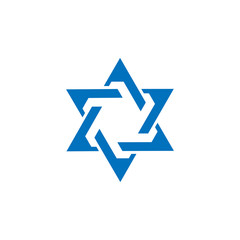 Star Of David, Hexagon Star Icon Vector