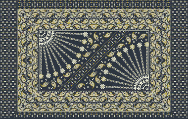 traditional paisley design pattern background