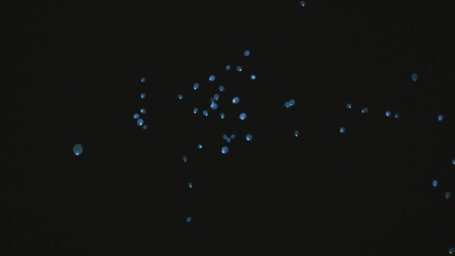 LED Baloons flying in the sky