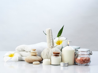 Herbal compress and spa massage