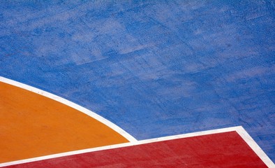 closeup basketball court