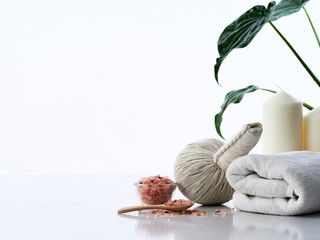 Herbal compress and spa massage
