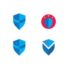 Shield symbol logo template
