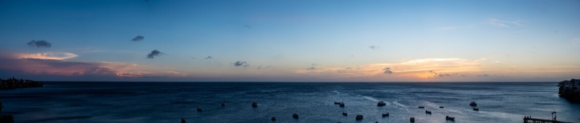 Aerial view over area Westpunt - Curaçao/Caribbean /Dutch Antilles
