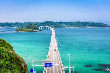 Fototapeta na wymiar Tsunoshima Ohashi Bridge
