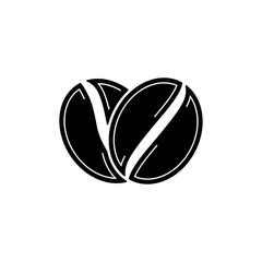Coffee Bean Icon Logo Vector Illustration - Vector