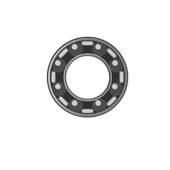 Ball bearing, isolated vector graphics