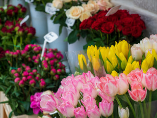 A flower shop in Warsaw, Poland.