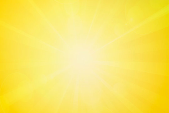 Summer or spring abstract blurry bright yellow background