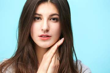 portrait of a young caucasian woman