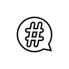 Hashtag Symbol Logo Icon Vector - Vector