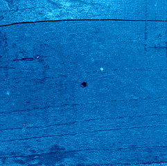 Wooden Board painted in blue with oil paints