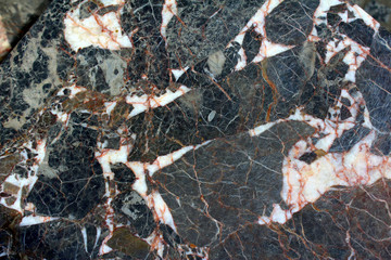 impressive black and white marble surface.