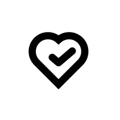 Heart Love Icon Vector Illustration - Vector