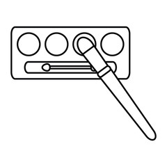 eye shadows make up drawing icon