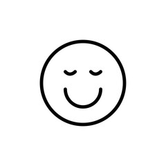 Smile / Laugh Emoticon Icon Vector - Vector