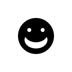 Smile / Laugh Emoticon Icon Vector - Vector