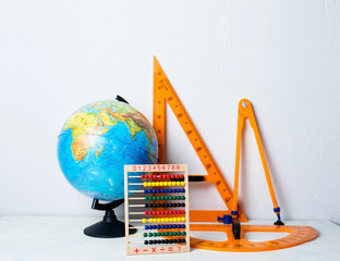 school supplies, school concept beginning of the school year