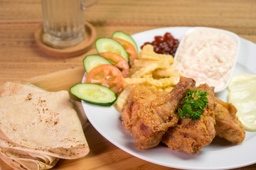 Arabic Food Fried Chicken 