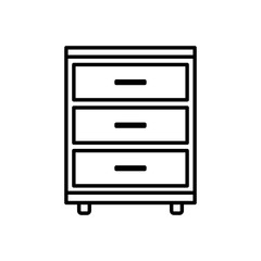 Wardrobe icon or logo in modern style vector