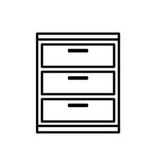 Wardrobe icon or logo in modern style vector