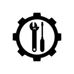 tool service icon template vector illustration - vector