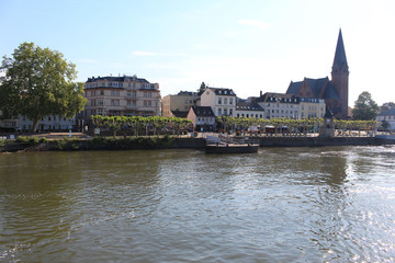 View on Biebrich from Rhein river