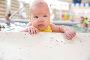 baby in the pool